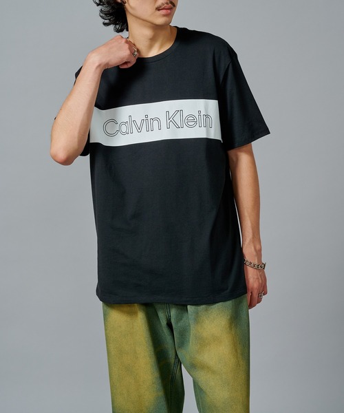 

Футболка с логотипом, принт Calvin Klein, белый