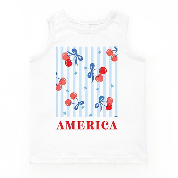 

Футболка America cherries stripe youth The Juniper Shop, White