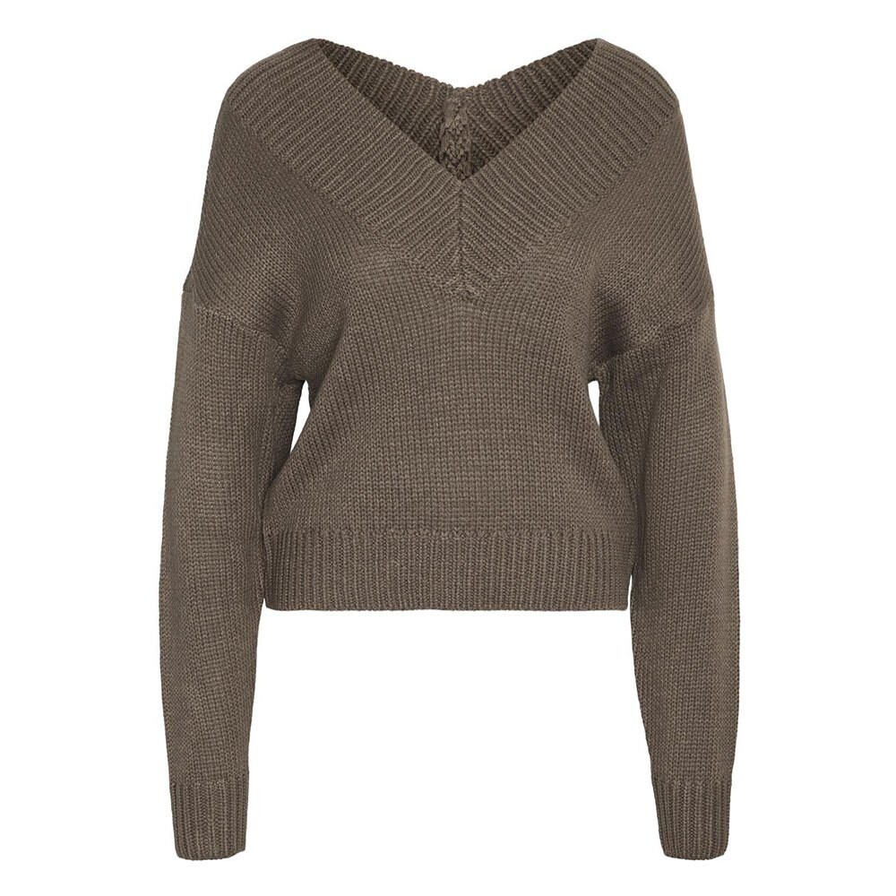 

Свитер Noisy May Sanny V Neck, коричневый