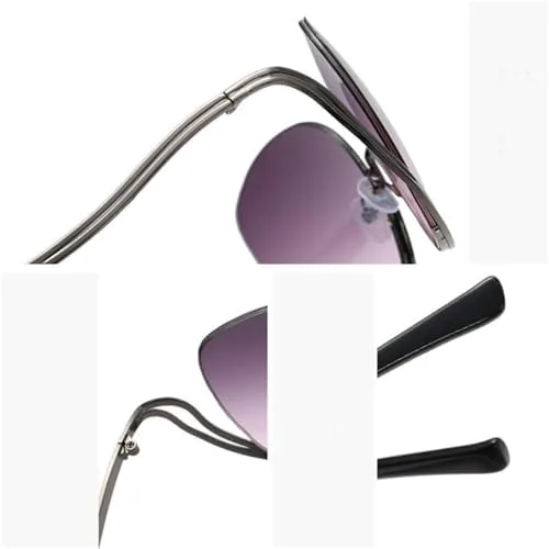 

Женские солнцезащитные очки в полуободковой оправе 2027 года, градиентные линзы, увеличенный размер, защита от ультрафиолета UV400 MTZJH, C5 Gradient Purple