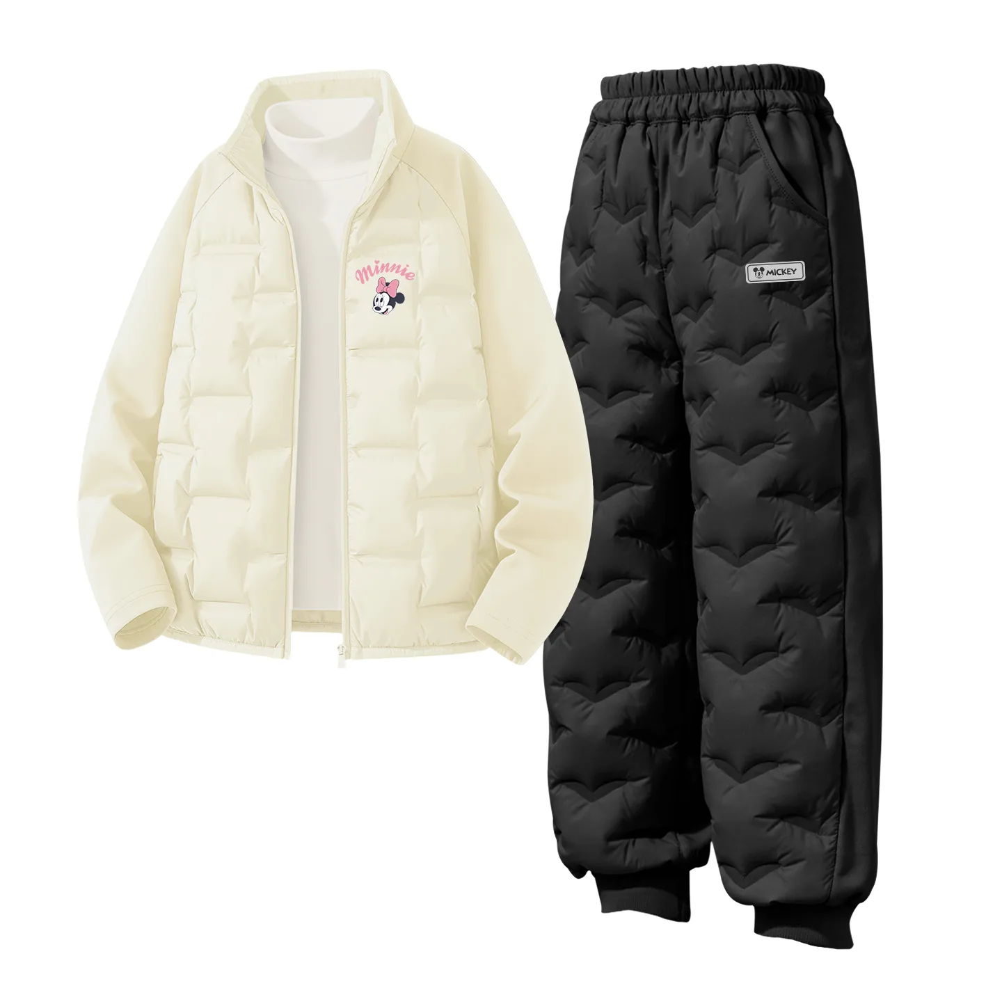 Детская повседневная спортивная толстовка Disney, [Thickened and Fleece-Lined]Silicone Di-Lift K Black+Di-H Square Hook-and-Loop K Black