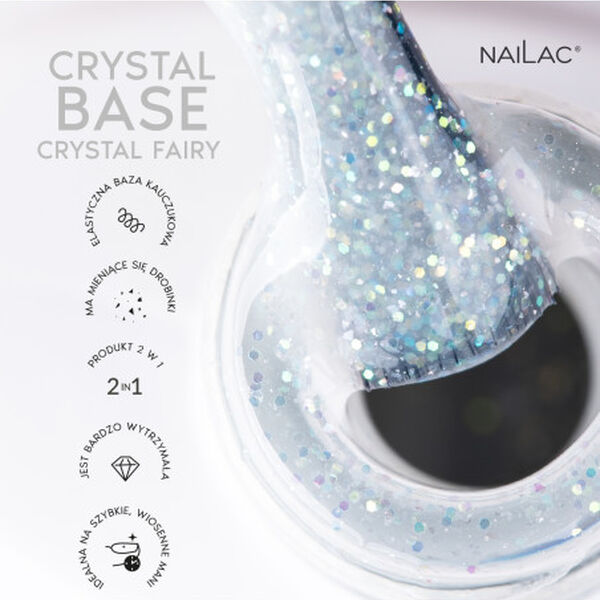 Резиновая основа Crystal Fairy, 7 мл Nailac, цвет crystal fairy — фото 3