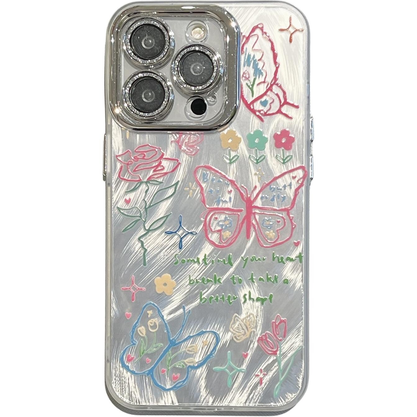 

Чехол для телефона Мивана Mifanna, Colorful flowers butterflies