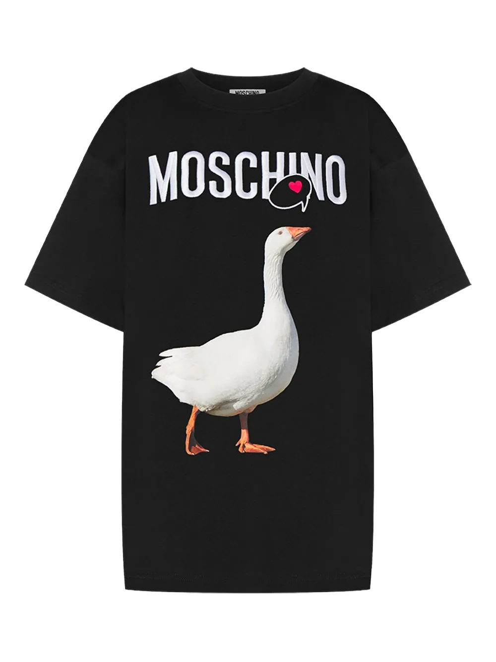 

Футболка с графичным принтом Moschino, черный
