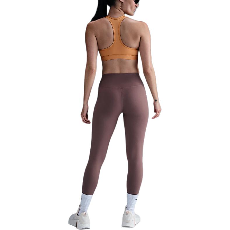 Спортивная майка Swoosh для женщин Orange Nike, оранжевый — фото 3