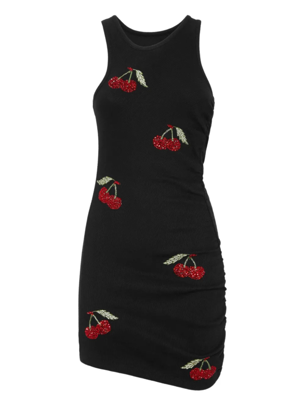 

Мини-платье с мотивом вишни Philipp Plein, черный