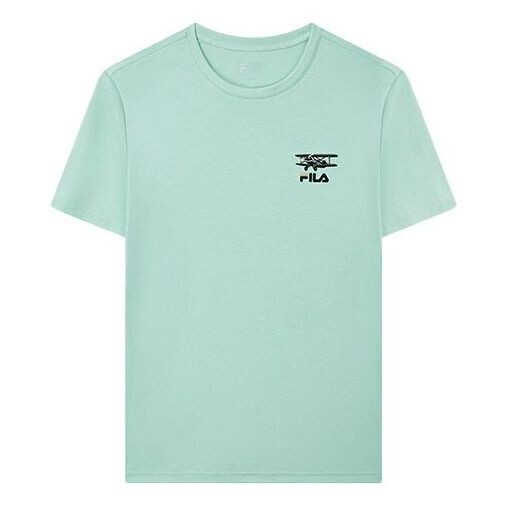 

Футболка funny logo printing sports round neck short sleeve green Fila, зеленый