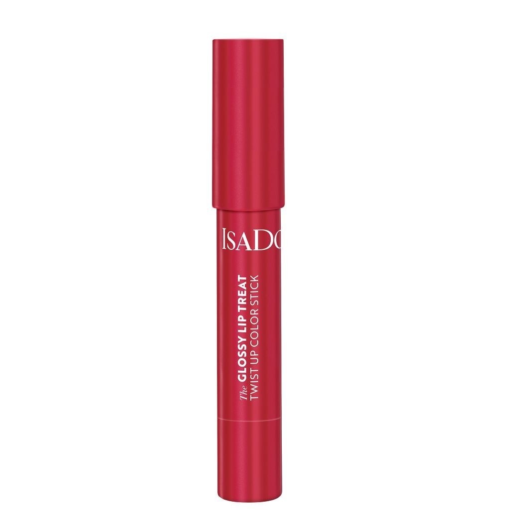 Блеск для губ the glossy lip treat twist up color stick Isadora, 12 - rhubarb red, вес 3.3 гр. — фото 2