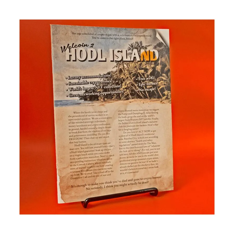 

Hodl Island w/PDF, Role Playing Games (Space Penguin Ink), мягкая обложка
