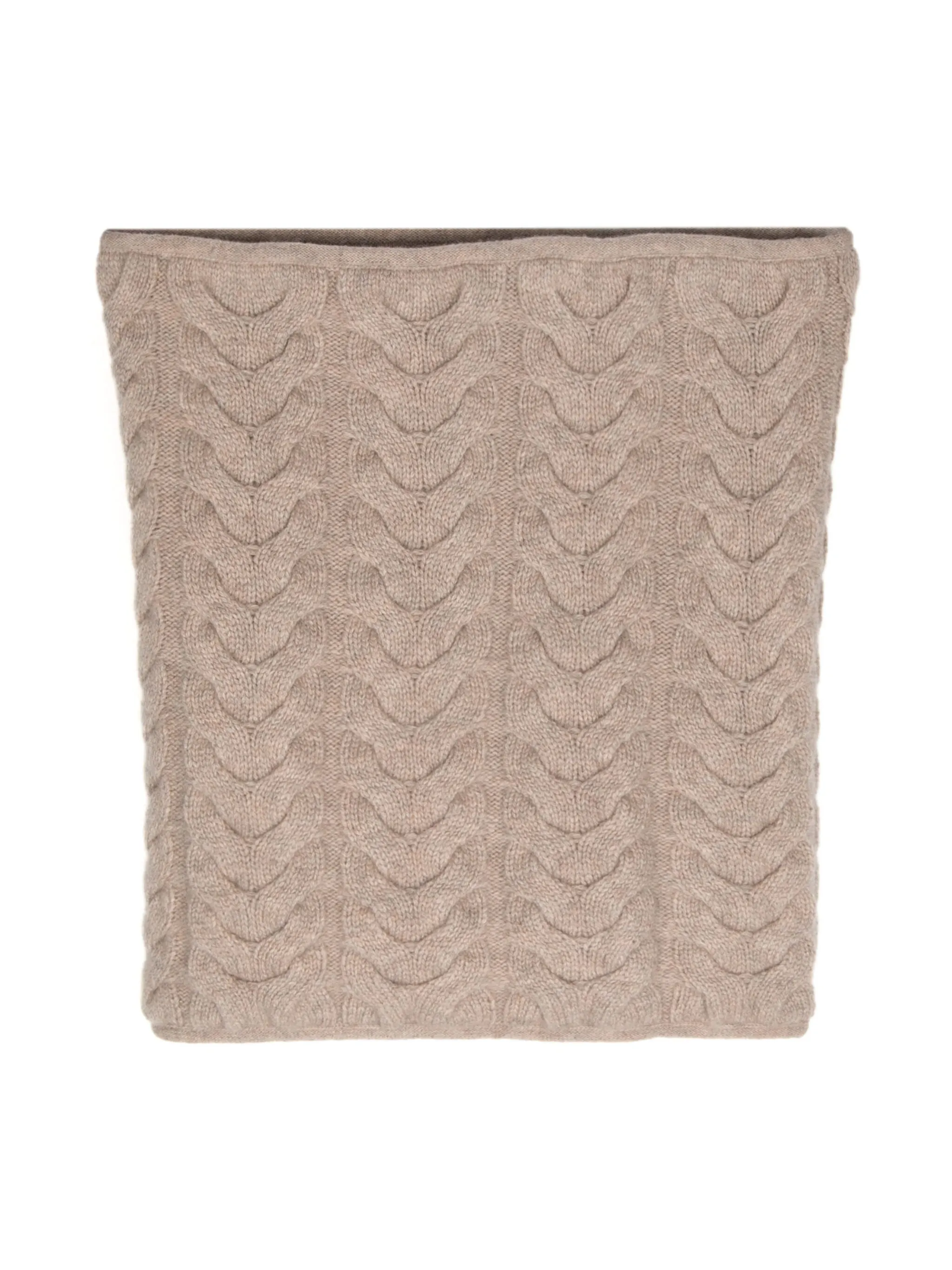 

Снуд фактурной вязки N.Peal, бежевый