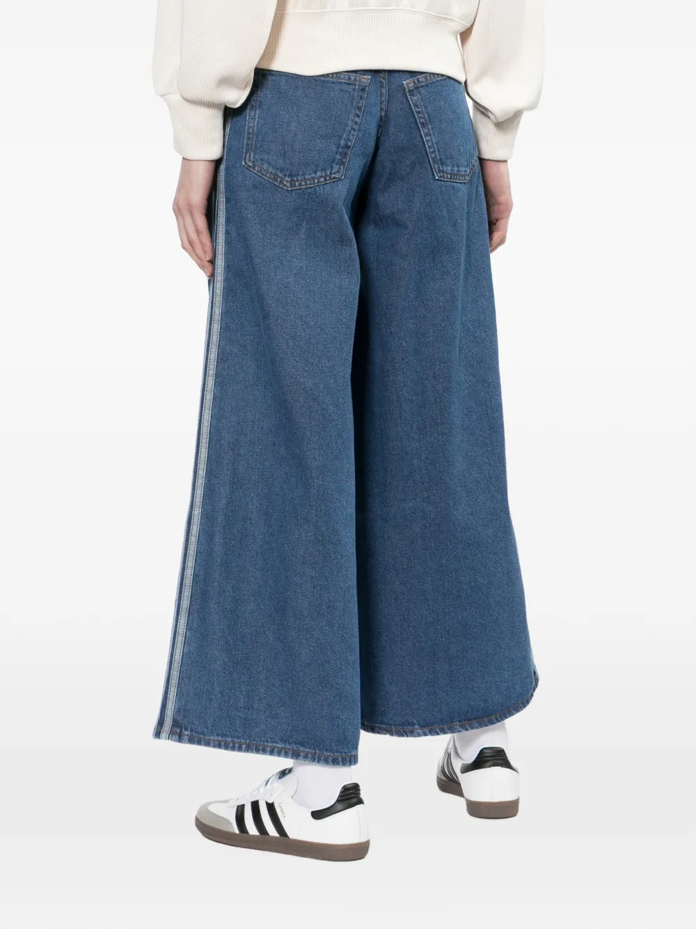 Джинсы Firebird свободного кроя (wide-leg) Adidas, синий — фото 4
