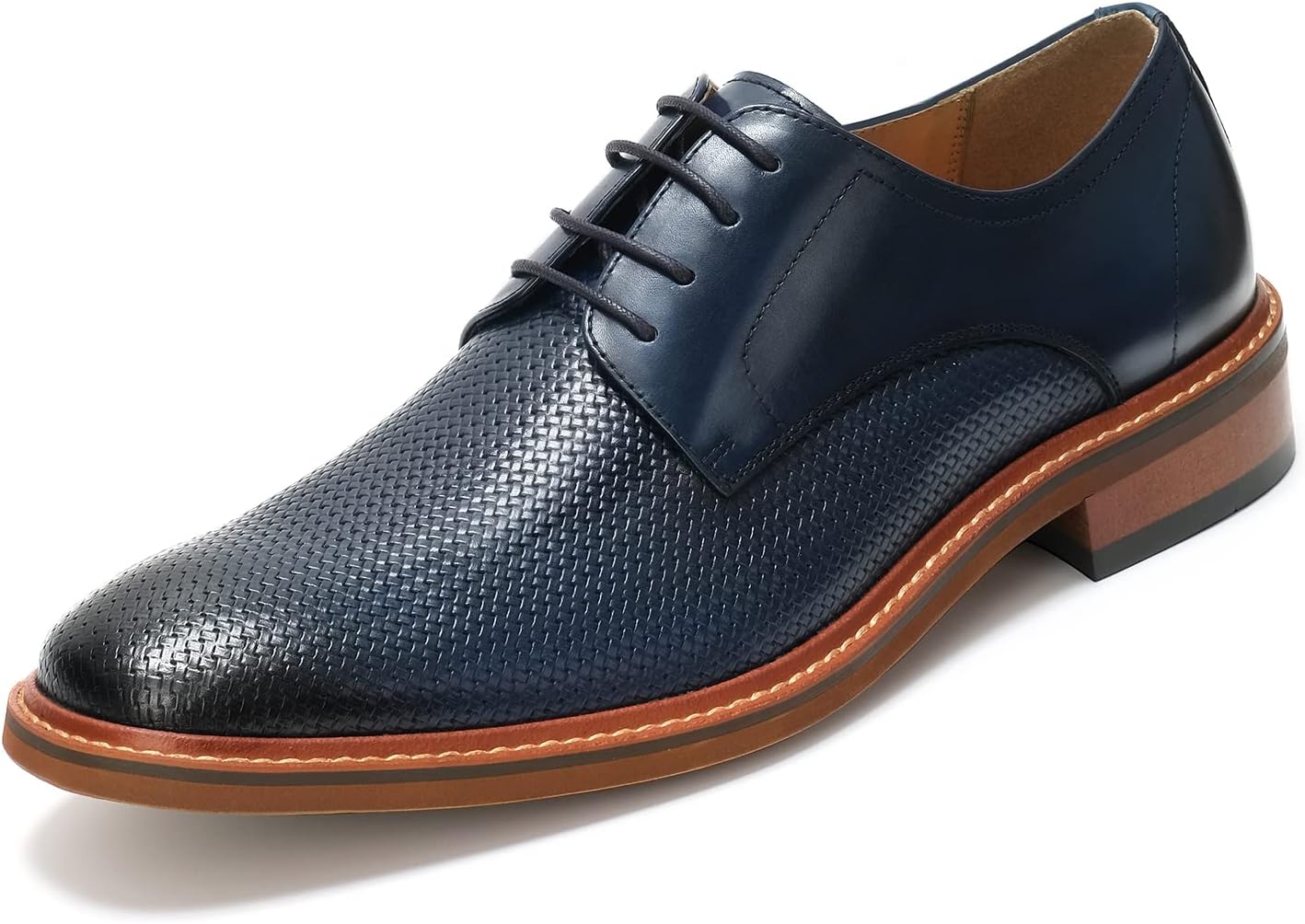 

Мужские классические туфли RITIZEN Oxford, кожаные, с шнурками и без, для свадьбы и работы, темно-синий