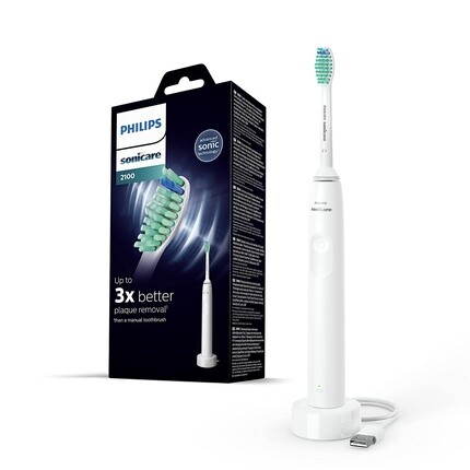 

Электрическая зубная щетка Sonicare серии 2100 с тонким и эргономичным дизайном Smartimer и Quadpacer Hx3651/13, Philips