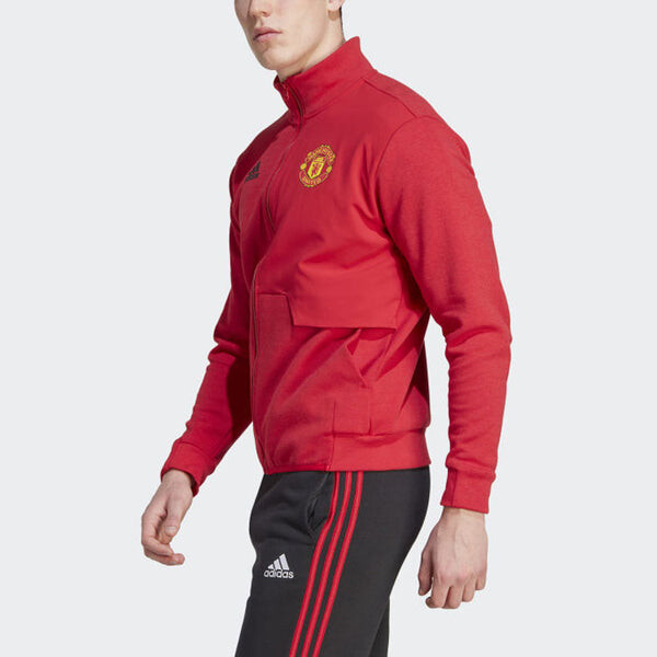 Куртка adidas Manchester United Anthem Jacket 'Real Red', красный — фото 4