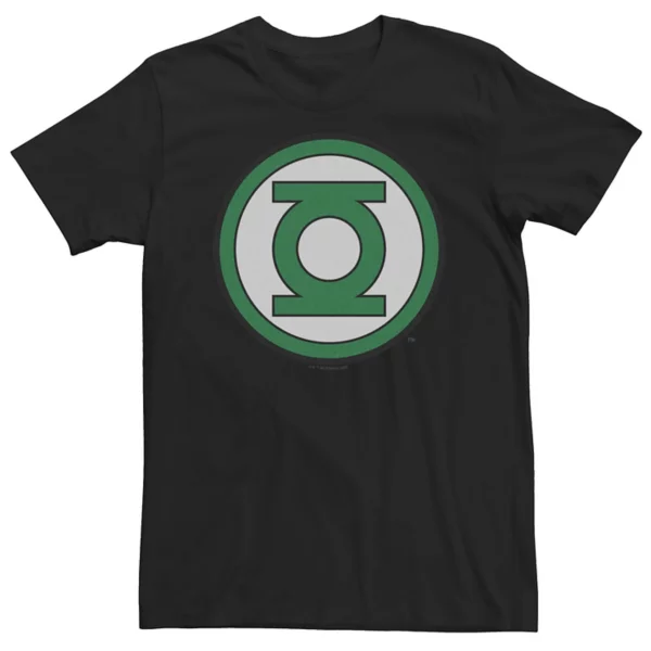 

Футболка больших размеров DC Comics с классическим логотипом Green Lantern Licensed Character, черный