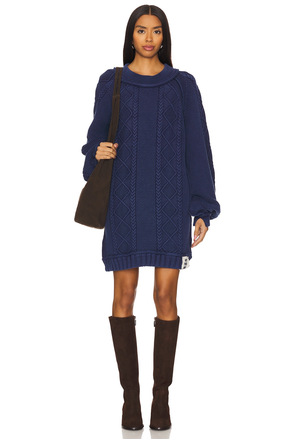 

X вращаться x мы свободный чувствует кабельный свитер Free People, синий