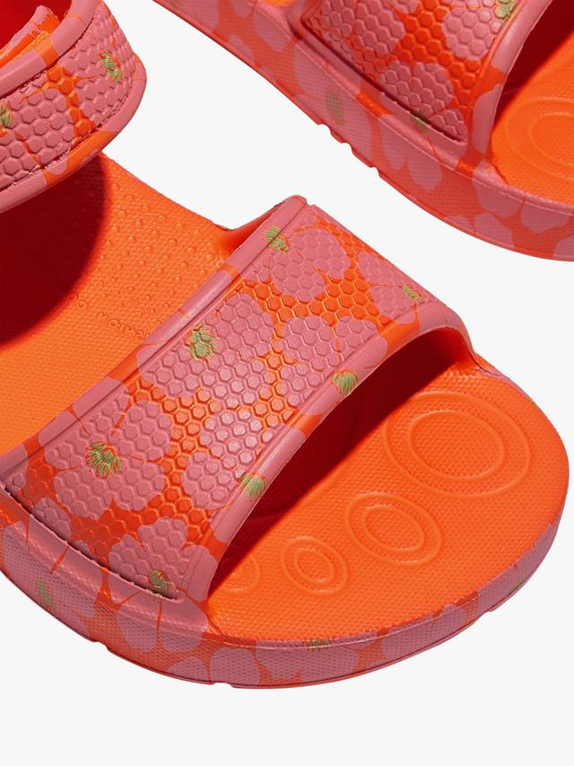 Детские сандалии iQushion с принтом Poppy FitFlop, Pop Orange/Multi — фото 3