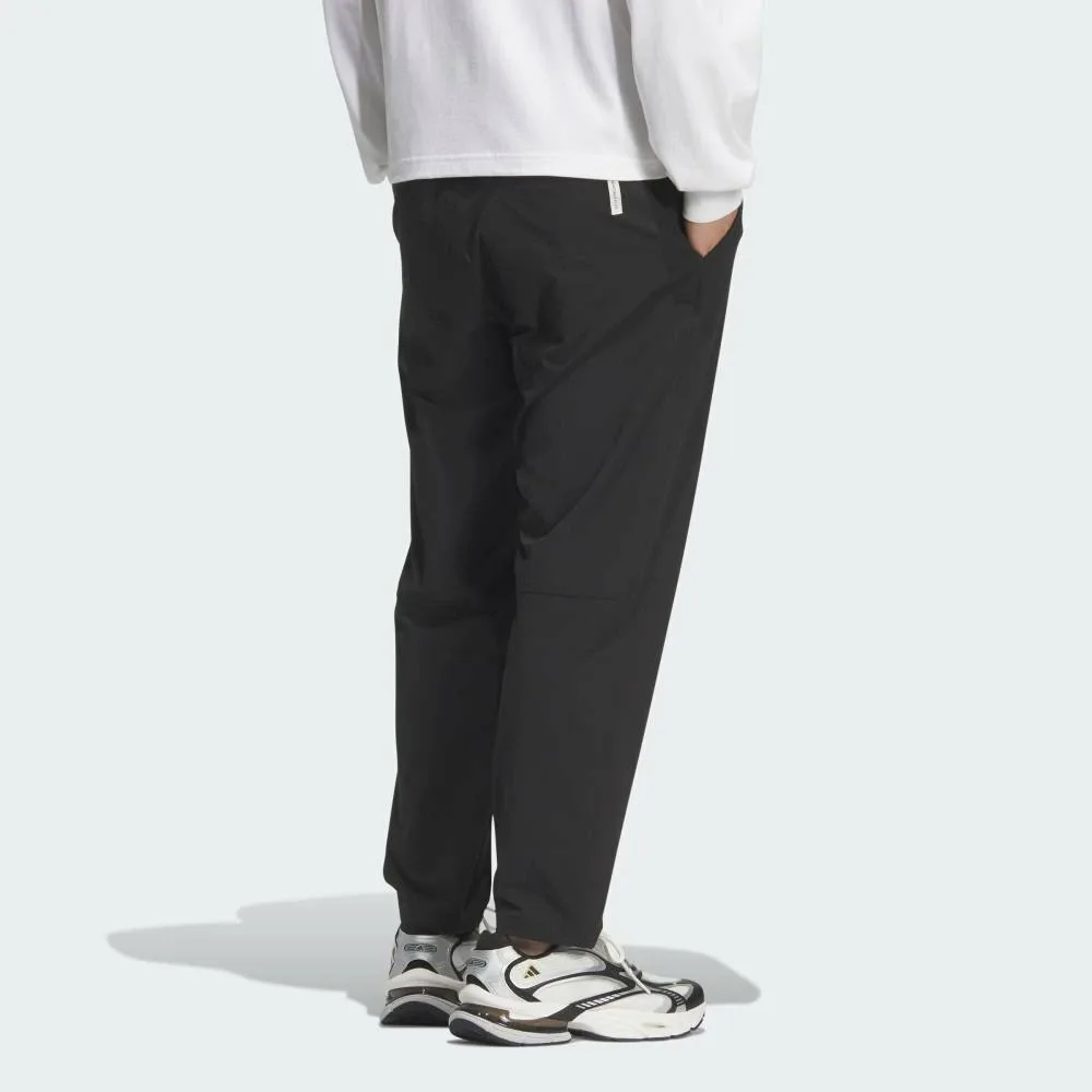 Спортивные брюки Essentials Plus Regular Fit Stretch Woven Ankle-Length Jogger Pants Adidas, black — фото 2