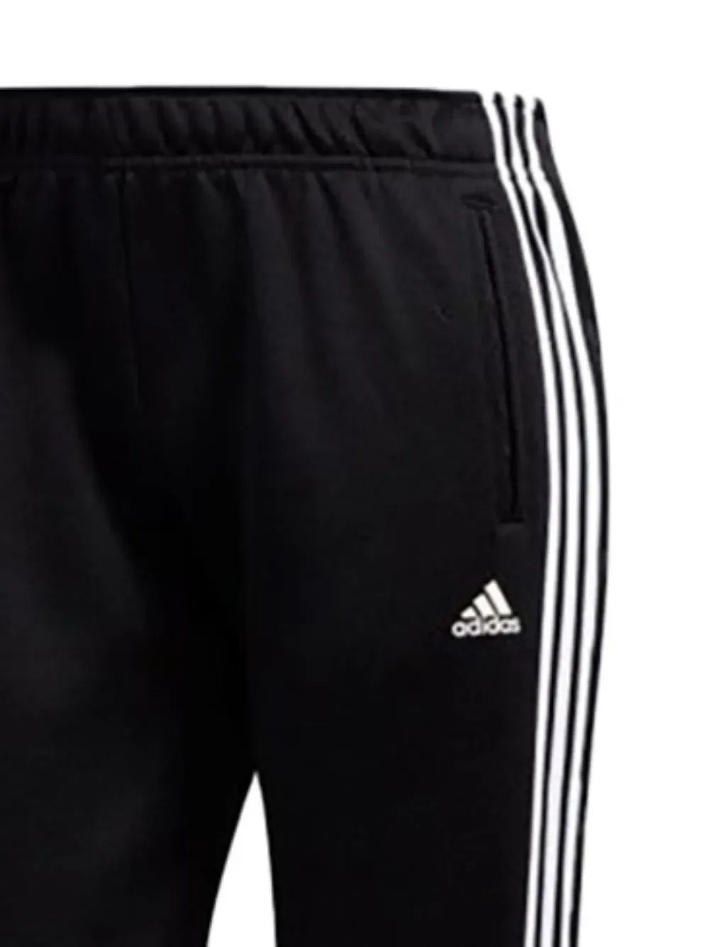 Полосатые спортивные брюки на кнопках Adidas, черный — фото 2