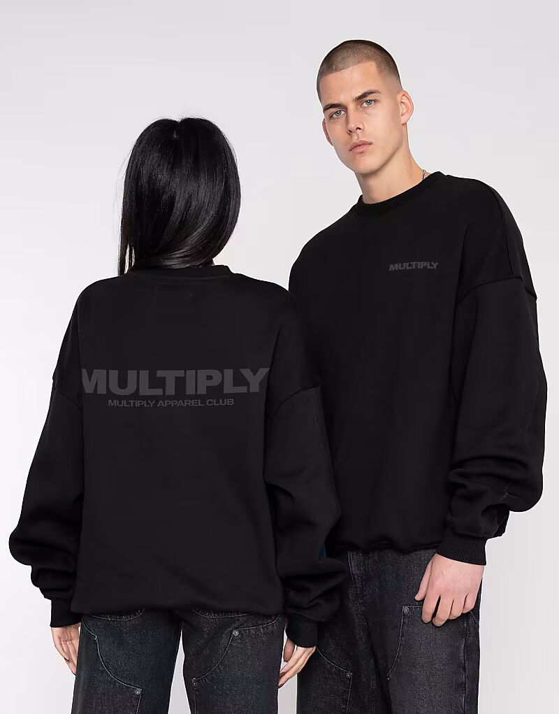 

Толстовка оверсайз Multiply Apparel черного цвета
