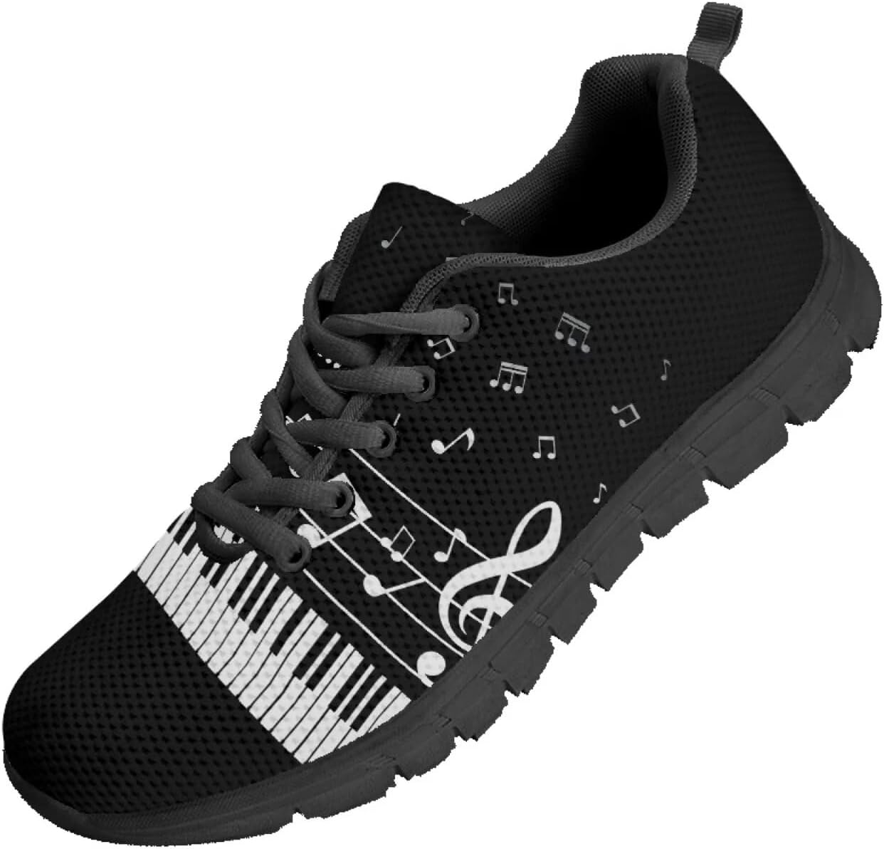 

Мужские кроссовки Funnydude Funny Print для бега, легкие и комфортные на осень, с шнуровкой, для спортзала, Music Note