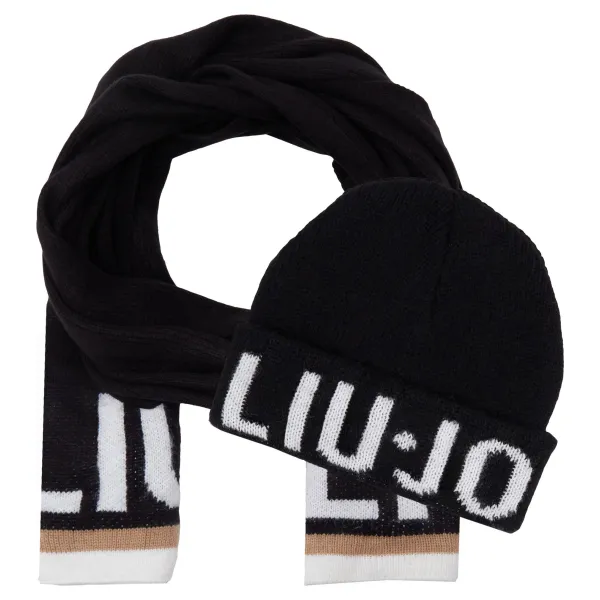 

Шарф + шапка Liu Jo, черный