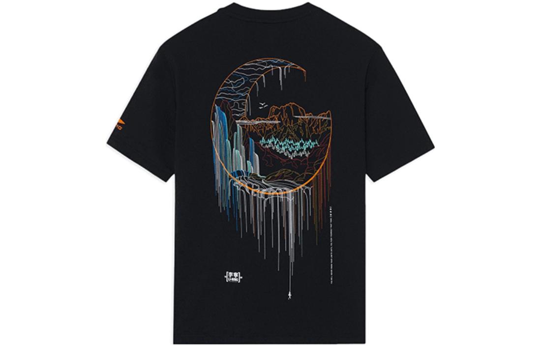 

LiNing Футболка мужская черная, Черный, LiNing Футболка мужская черная