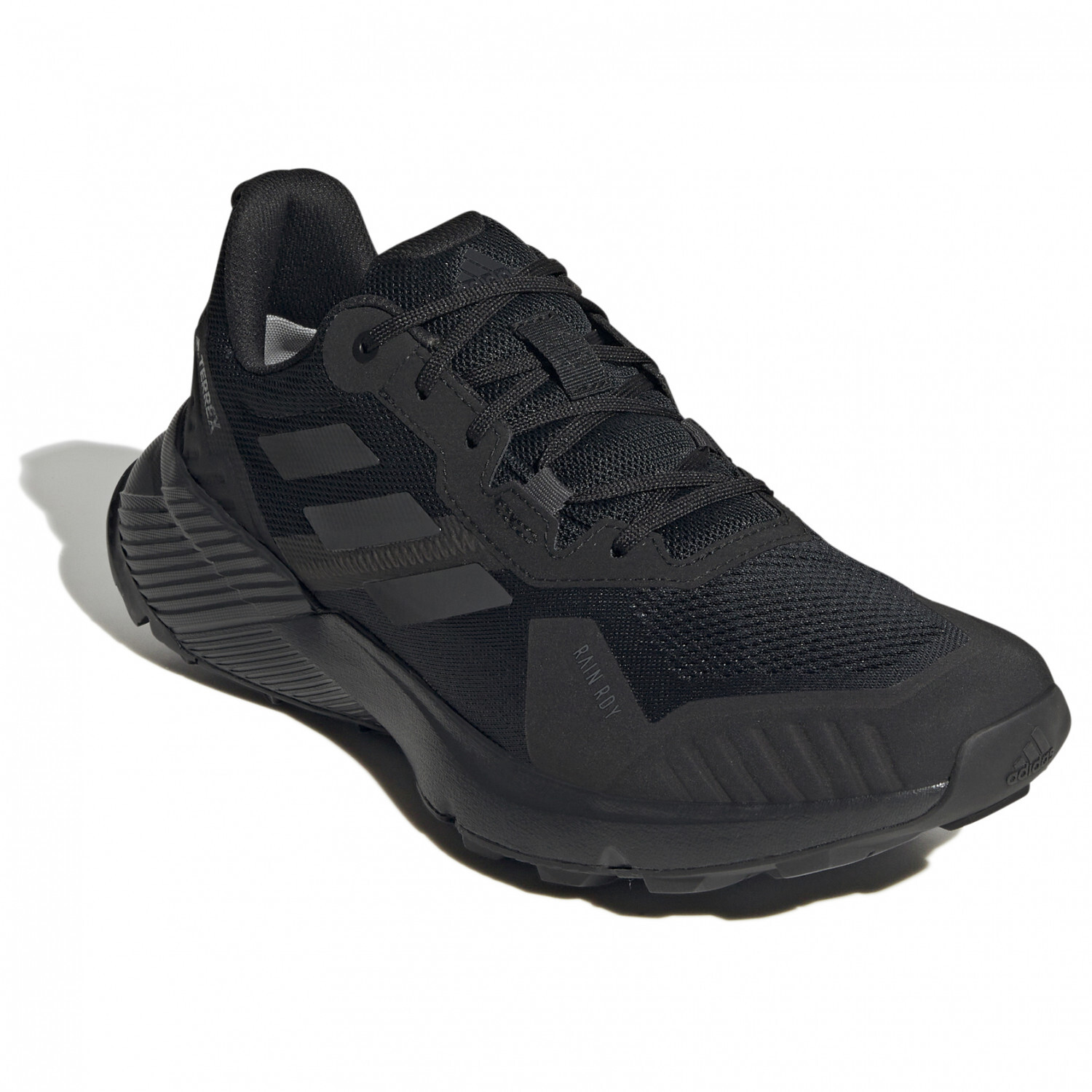 Кроссовки для бега по пересеченной местности Adidas Terrex Terrex Soulstride RAIN RDY, цвет Core Black/Grey Four/Solar Red — фото 3