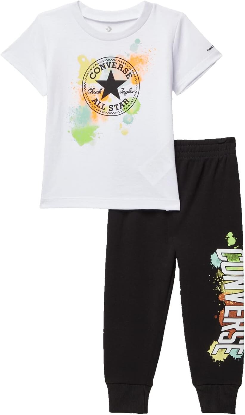 

Детский набор Converse Long Sleeve Joggers Set, черный
