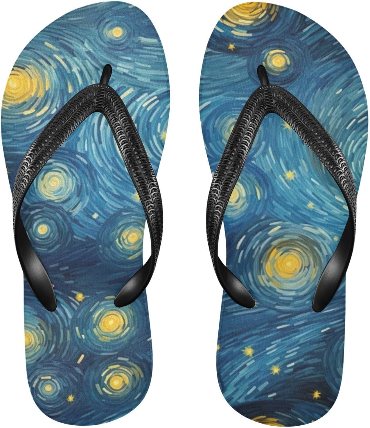 

Пляжные летние сандалии Starry Sky Planet для женщин и мужчин, шлепанцы для душа Kfbe
