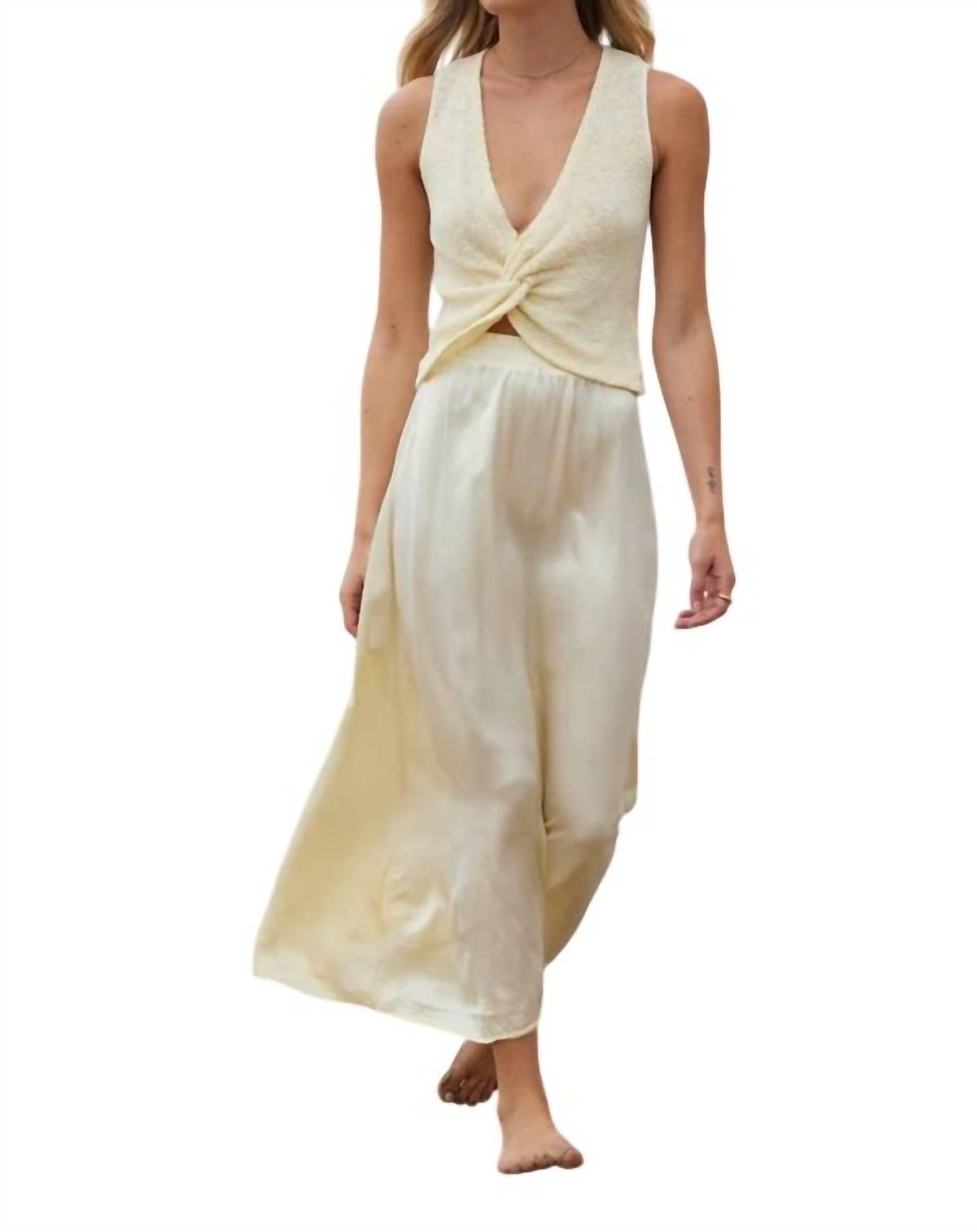 

Шелковая юбка Maureen Canary LAmade