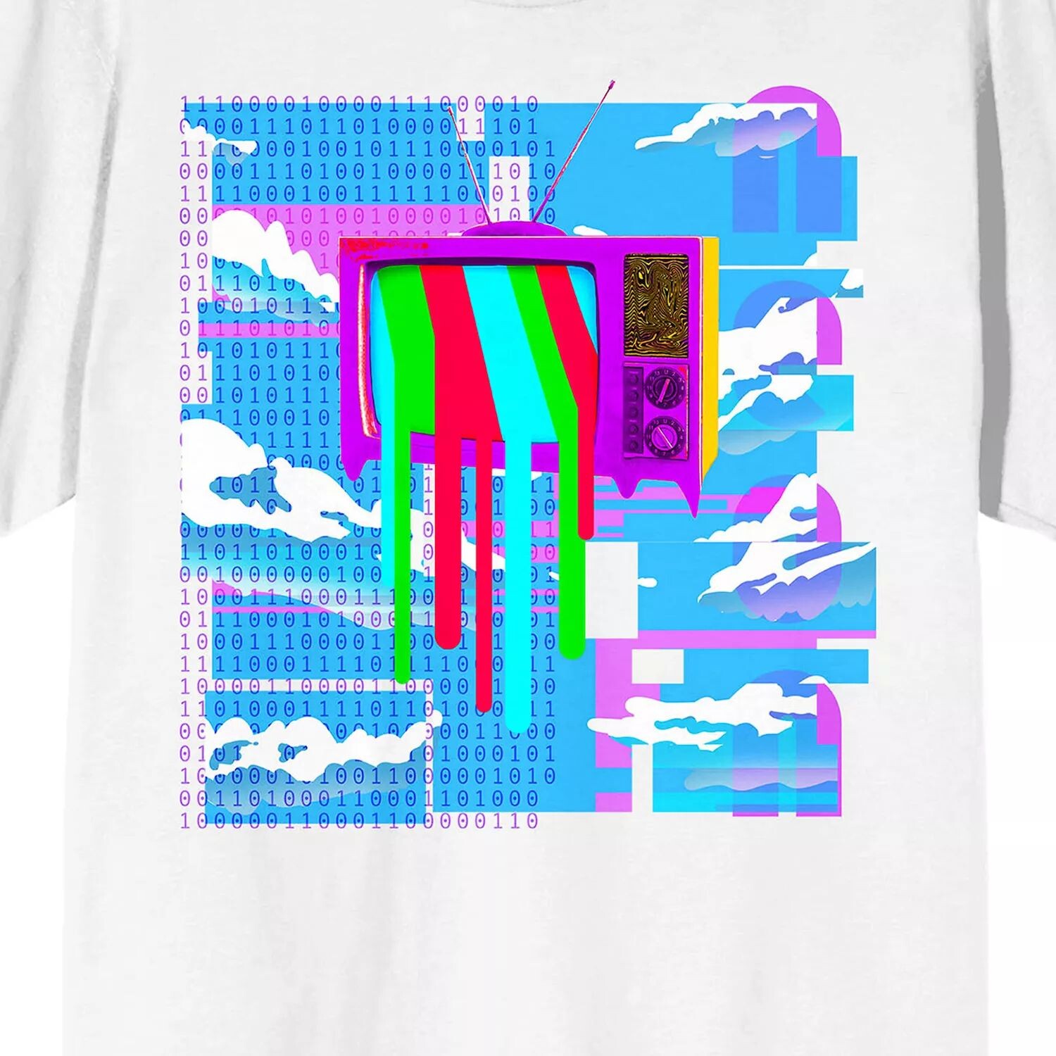 

Мужская футболка K Tech Y2K TV Screen Glitch Licensed Character