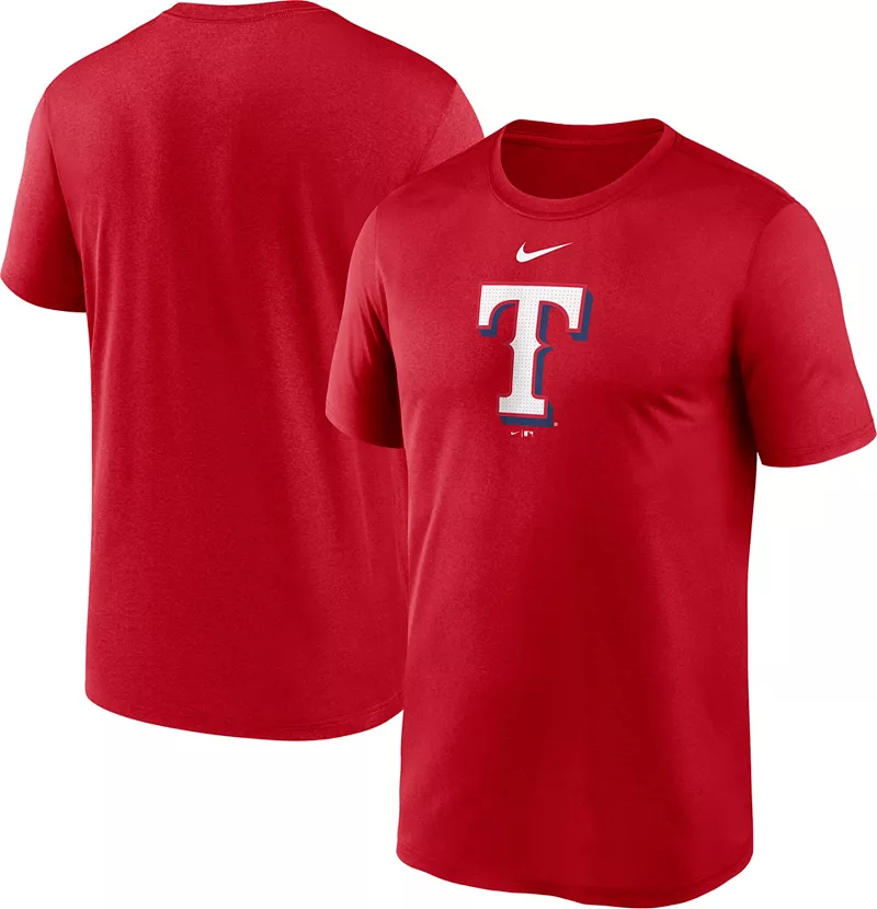 Мужская футболка Nike Texas Rangers Blue Fuse Logo Legend — фото 3