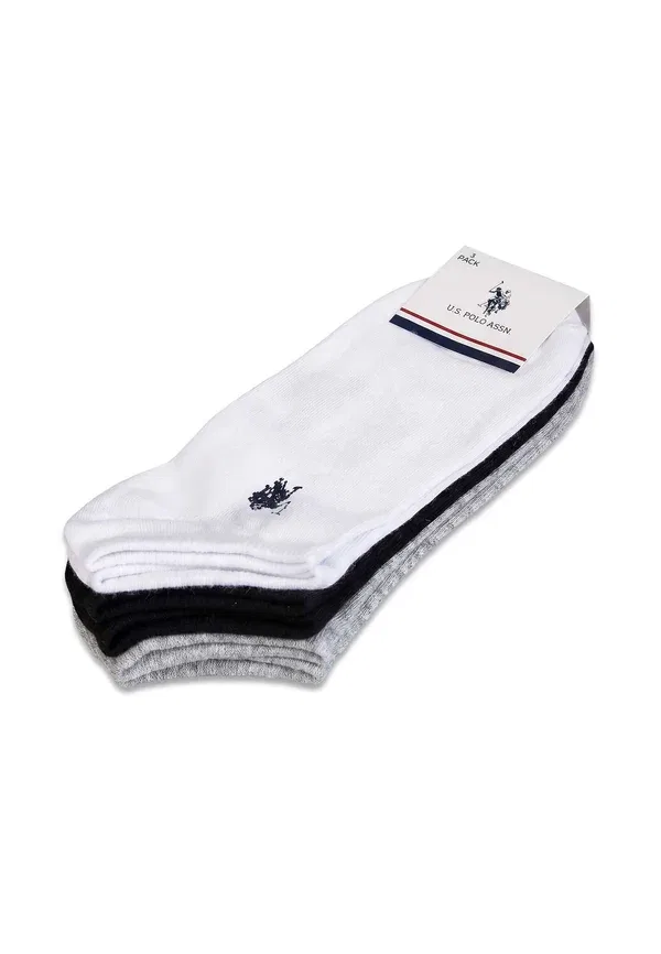 Носки Usoowen 6pack socks U.S. Polo Assn, серый меланж — фото 2
