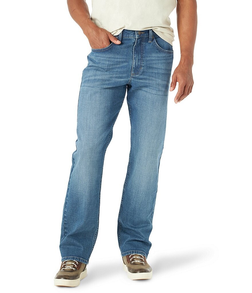 

Прямые джинсовые джинсы свободного кроя Wrangler, синий