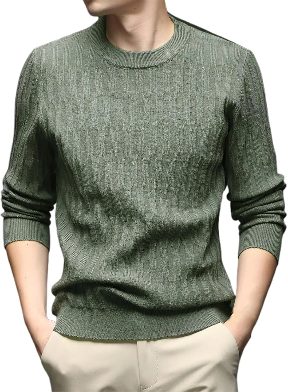 

Мужской свитер Casual Thermal Slim Fit теплый пуловер