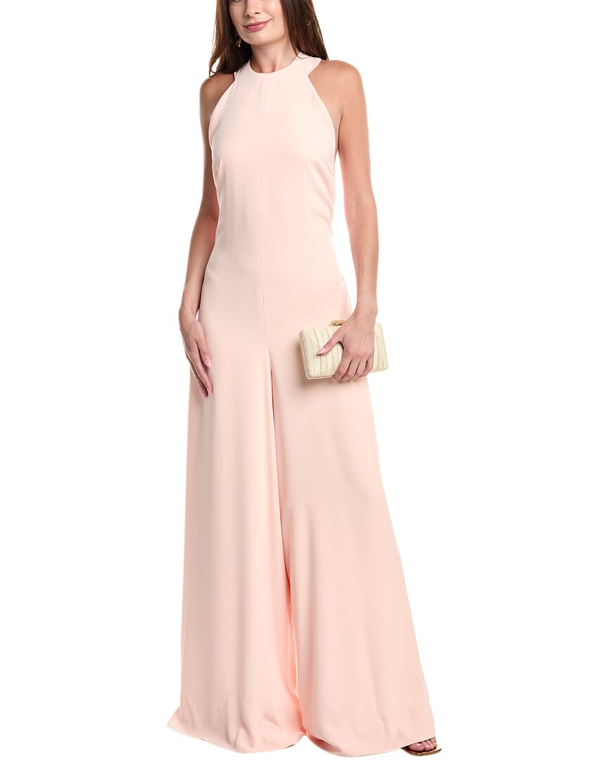 

Reem Acra Безрукавный комбинезон с широкими штанинами, розовый