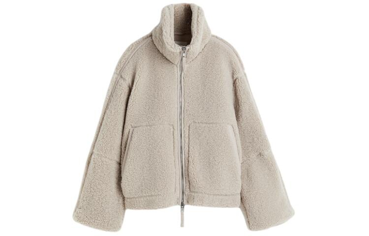 

Бархатная куртка женская бежевая H&M