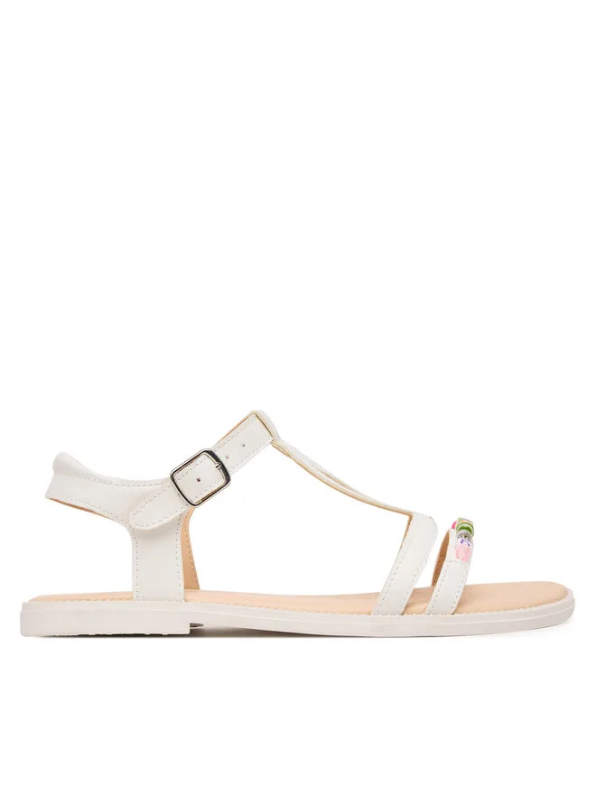 Geox Сандалии Сандалии Jr Sandal Karly J6535H 000BC C1000 D белые