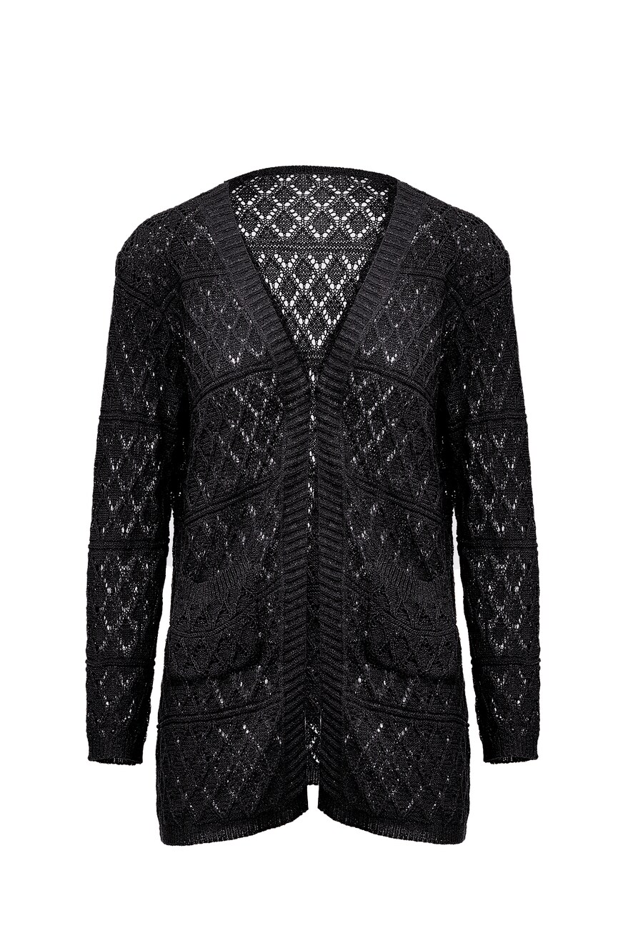 

Вязаный кардиган SANIKA Knit Cardigan, пятнистый черный