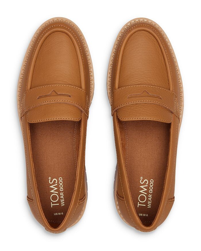 Женские лоферы на плоской подошве Cara без застежек на платформе Penny Loafer TOMS — фото 3