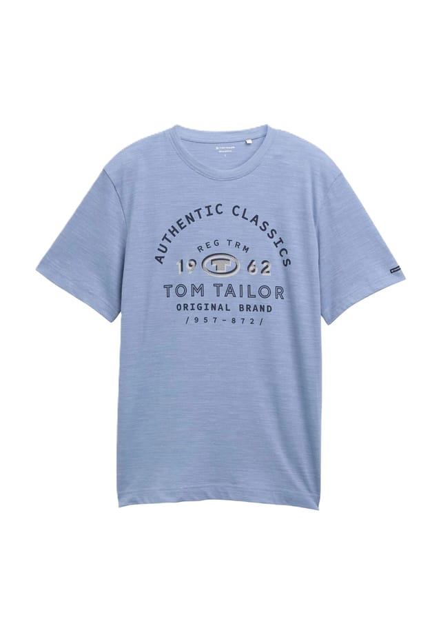 

Рубашка с круглым вырезом Tom Tailor, белый