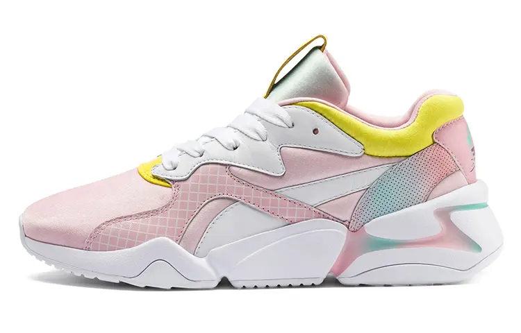 Кроссовки Puma Nova Life Casual, белый/розовый/желтый/голубой — фото 2