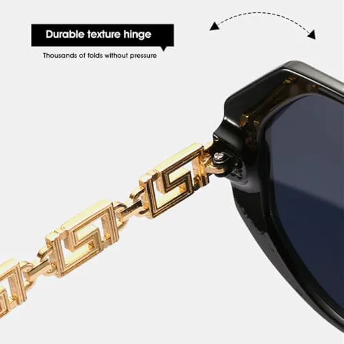 

Винтажные ретро-солнцезащитные очки большого квадратного размера для женщин, модные многоугольные солнцезащитные очки для мужчин и женщин MTZJH, White Black