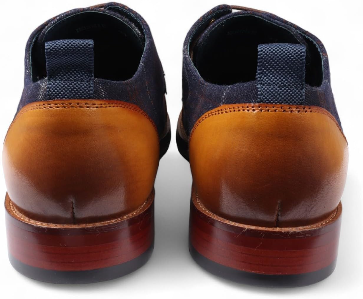 Мужские оксфорды коричневые кожаные броги - Ronnie Infinity Leather — фото 3
