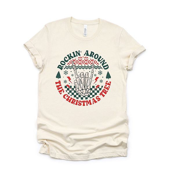 

Футболка с принтом Rockin' around hand Simply Sage Market, Зеленый, Футболка с принтом Rockin' around hand Simply Sage Market