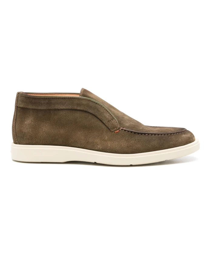 

Замшевые кожаные туфли Santoni, зеленый