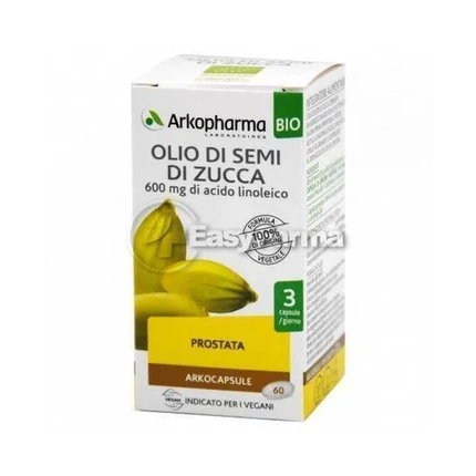 

Био масло семян тыквы 600 мг линолевой кислоты 60 аркокапсул Arkopharma