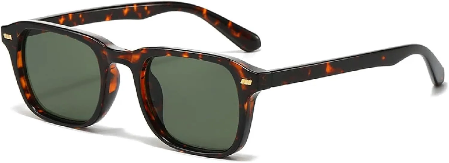 

Солнцезащитные очки с защитой от УФ-излучения UV400 для женщин и мужчин | Синие очки Rivets | для занятий спортом на открытом воздухе DSVIGF, Leopard Dark Green