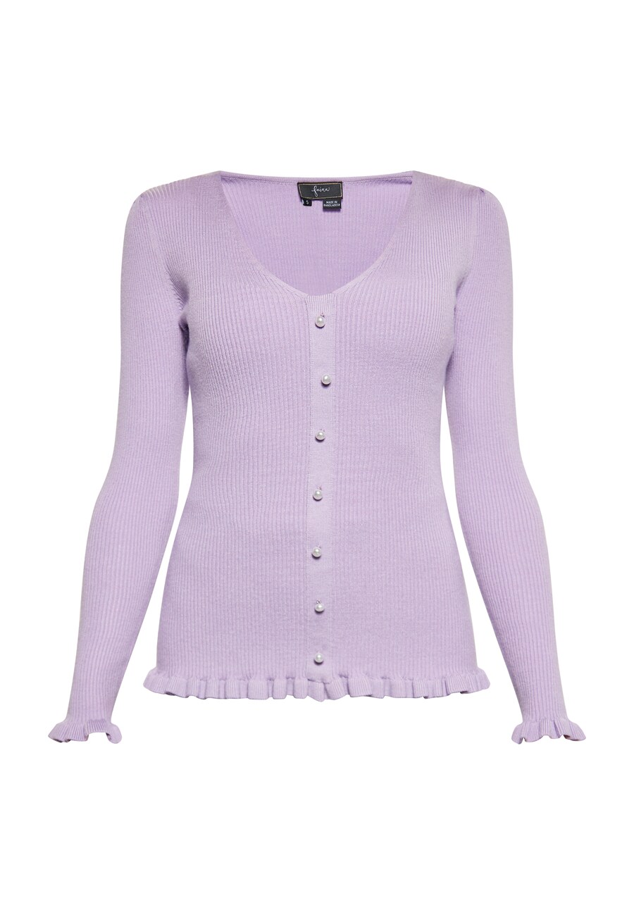 

Вязаный кардиган faina Knit Cardigan, сиреневый